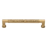 M Marcus Heritage Brass Cabinet Pull Bauhaus Hammered Design 203mm Centre to Centre